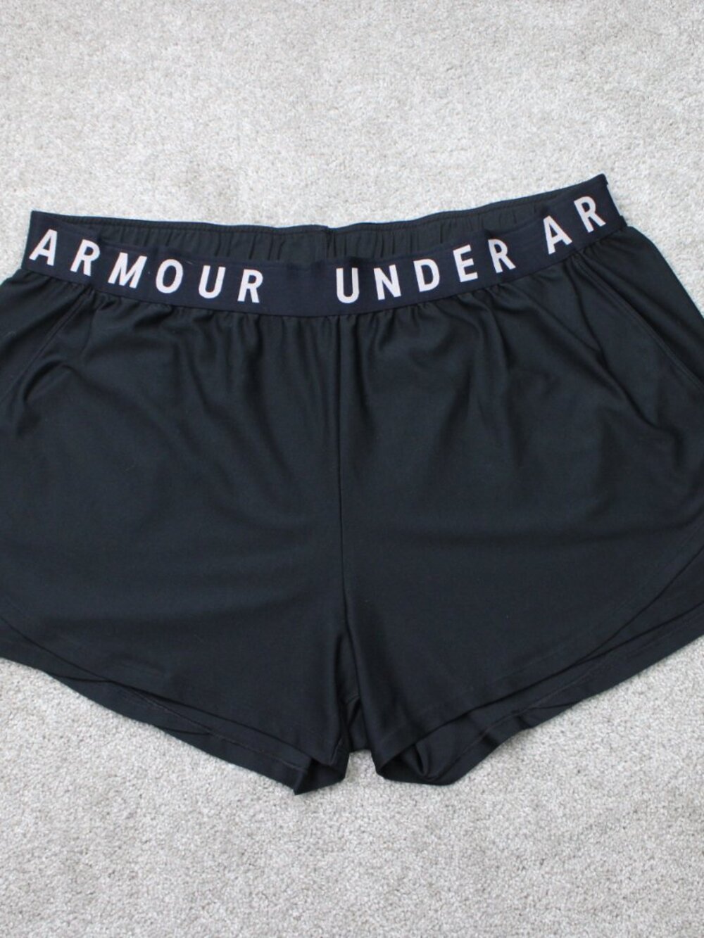 Under Armour Shorts Womens 3XL XXXL Black UA Play Up 3.0 Heatgear Loose Fit